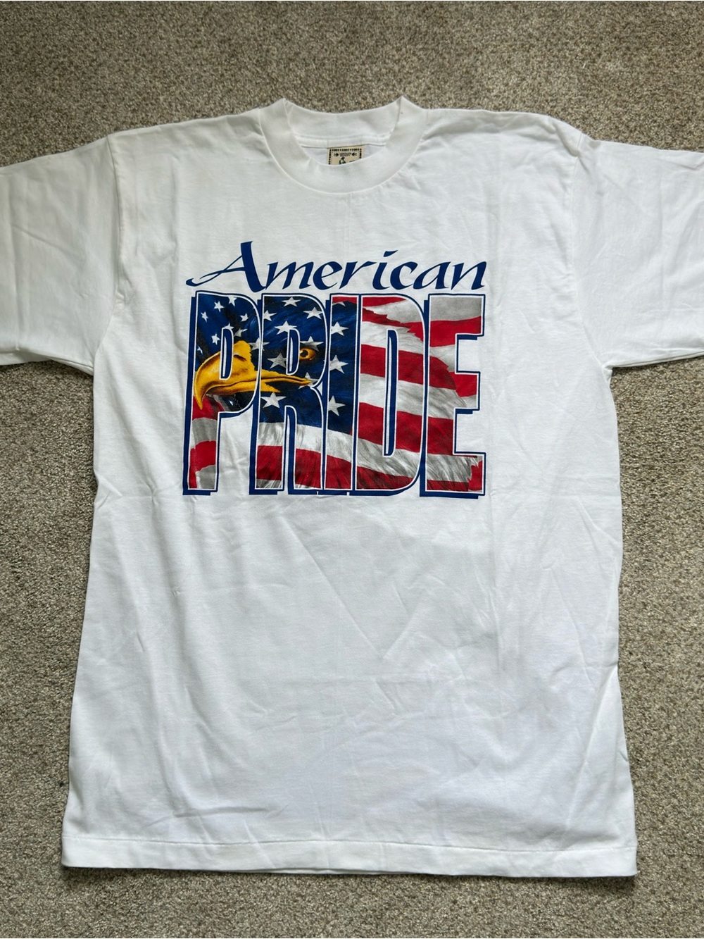 American Pride Graphic Short Sleeve Tee - White Made In USA